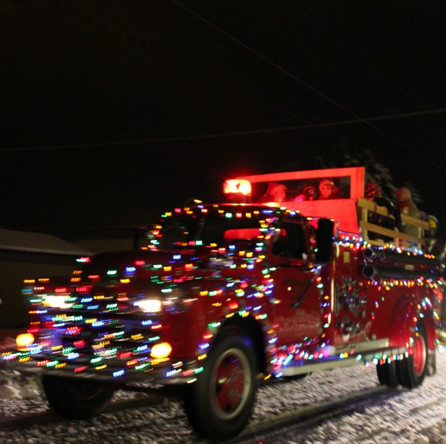 holiday santa truck