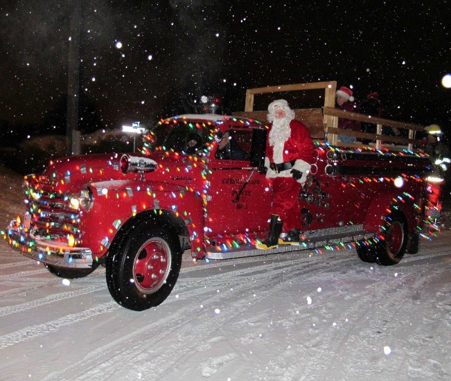 santa fire truck22