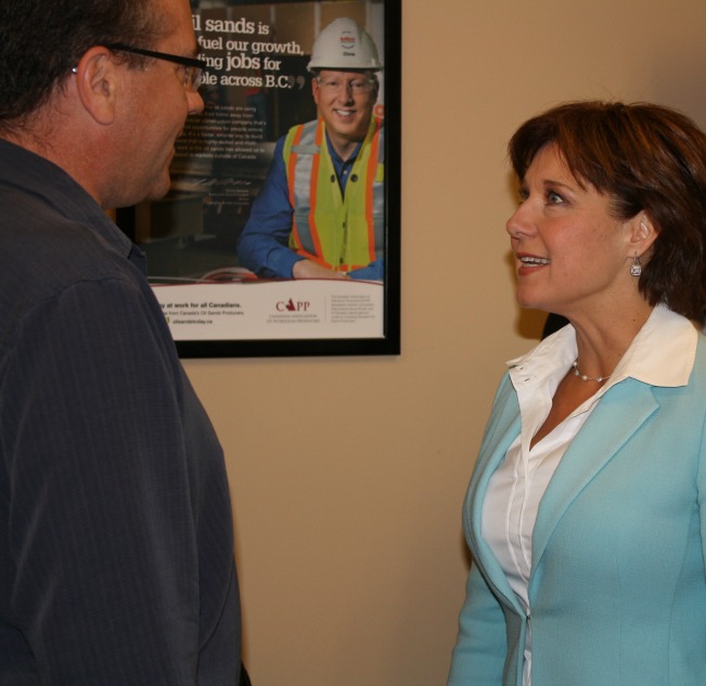 Today Clark speaking with Britco staff member
