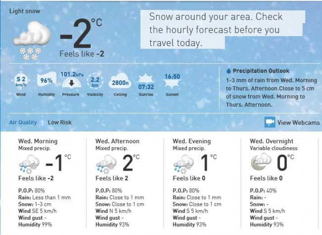 weather wednesday