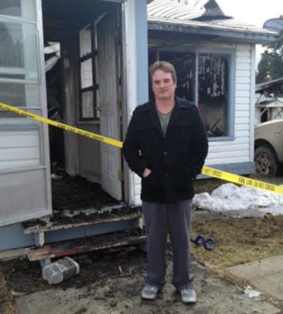 This is one of victims who lost his home