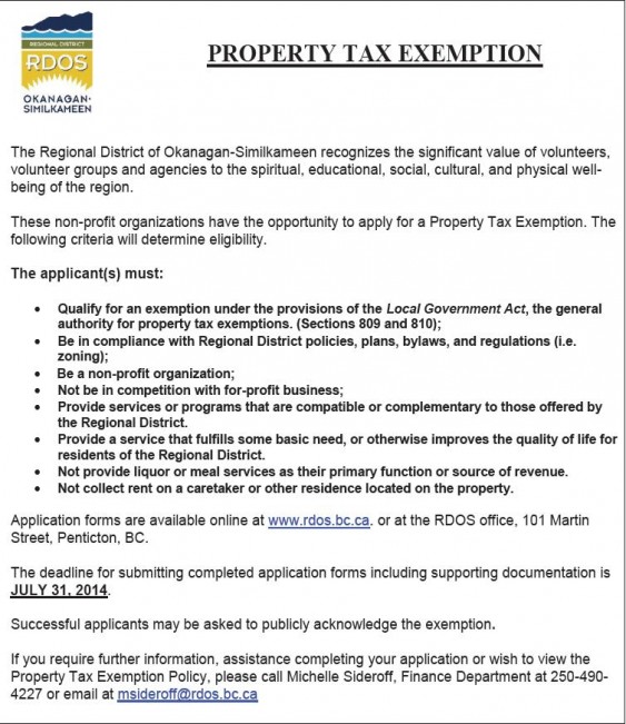 rdos tax notice