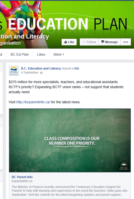 Facebook education