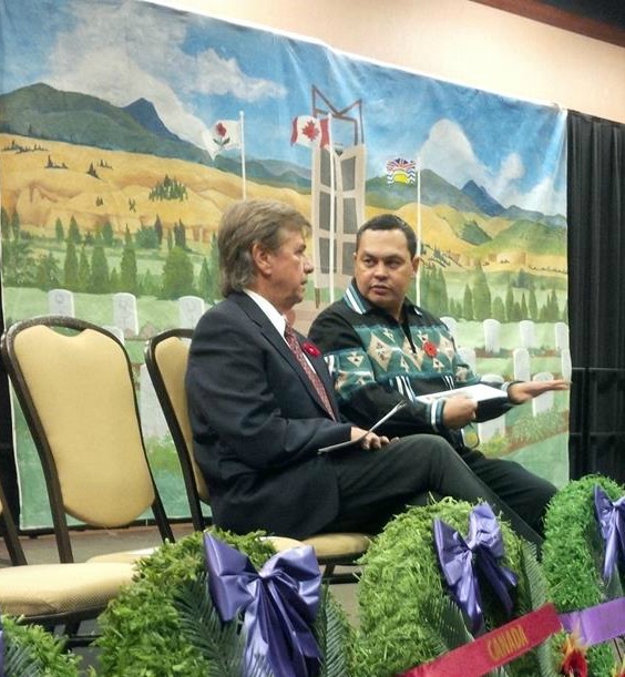 Chief Kruger in serious talk with then Penticton Mayor Garry Litke