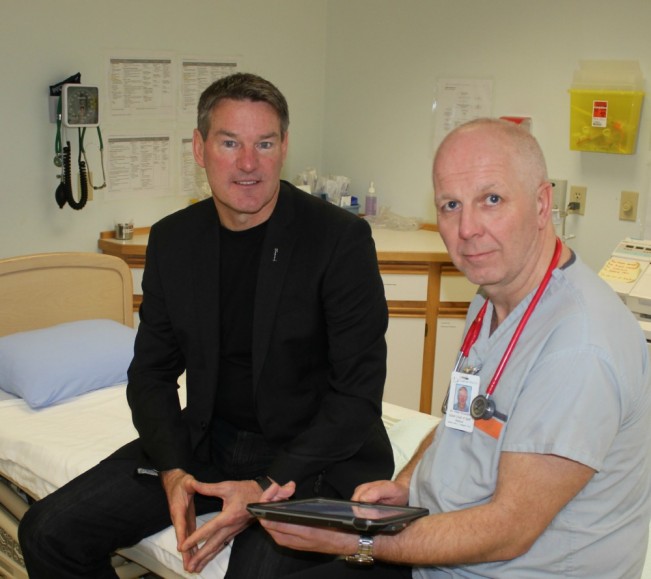 Left Dr. Alan Ruddiman - next to SOGH chief of staff Peter Enthistle