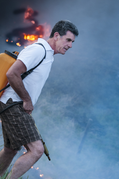 Ron fights fire