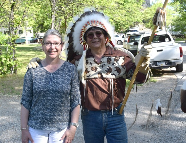 Minister Mary Polak and Chief Clarence Louie today