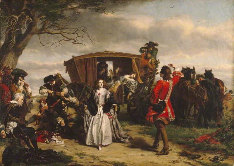 Frith, William Powell; Claude Duval; not the Stocks engraving