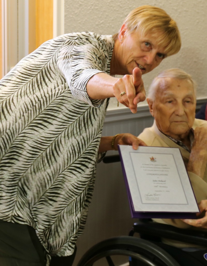 100 years young congratulations John Pollard